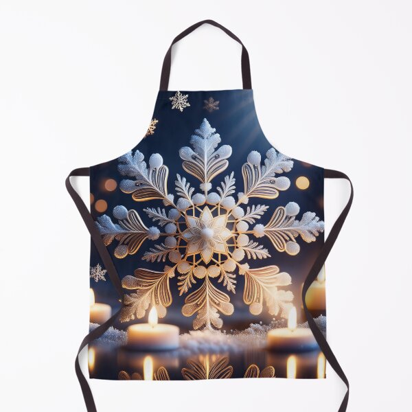 Artikelvorschau, Winterlight Blessing — Snowflake Flame on Frosted Ground entworfen und verkauft von Aeboz Studio.