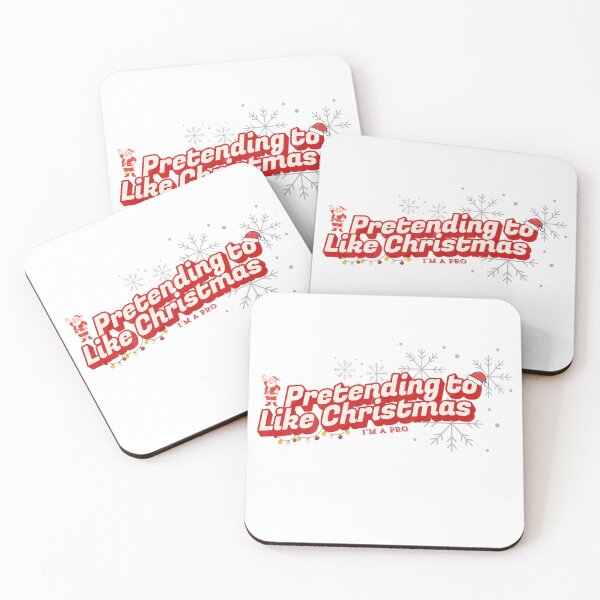 Item preview, Pretending to Like Christmas – Funny Anti-Holiday Quote designed and sold by maysodesign.