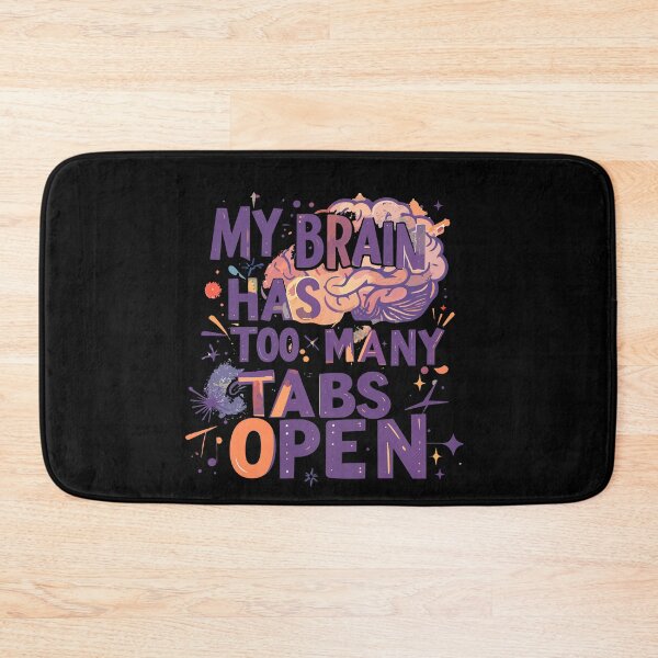 Item preview, My Brain Has Too Many Tabs Open T-Shirt | Funny WFH ADHD Gift designed and sold by SylwiaPrint.