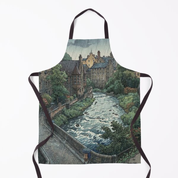 Item preview, Rainy Day at Dean Village Japanese Woodblock Print designed and sold by Takeda-art.
