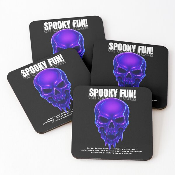 Item preview, SPOOKY FUN! Neon Purple Dripping Skull Horror Graphic designed and sold by HUMORONCOTTON.