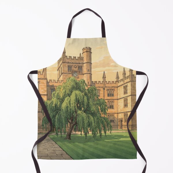 Item preview, Courtyard at Oxford University Japanese Woodblock Print designed and sold by Takeda-art.
