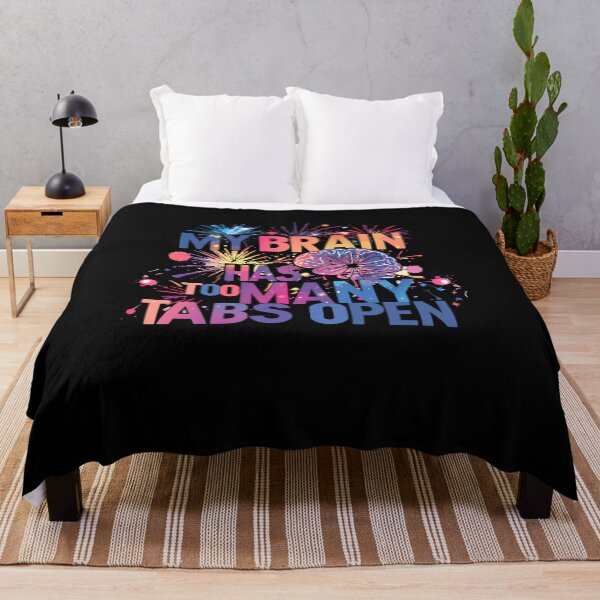 Item preview, My Brain Has Too Many Tabs Open T-Shirt | Funny WFH ADHD Gift designed and sold by SylwiaPrint.