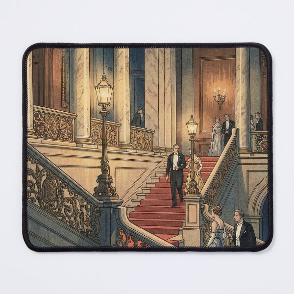 Item preview, Grand Staircase at Theater Japanese Woodblock Print designed and sold by Takeda-art.