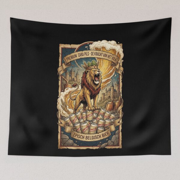 Item preview, Vintage Belgian Cara Pils Lion Beer designed and sold by k3rstman1.