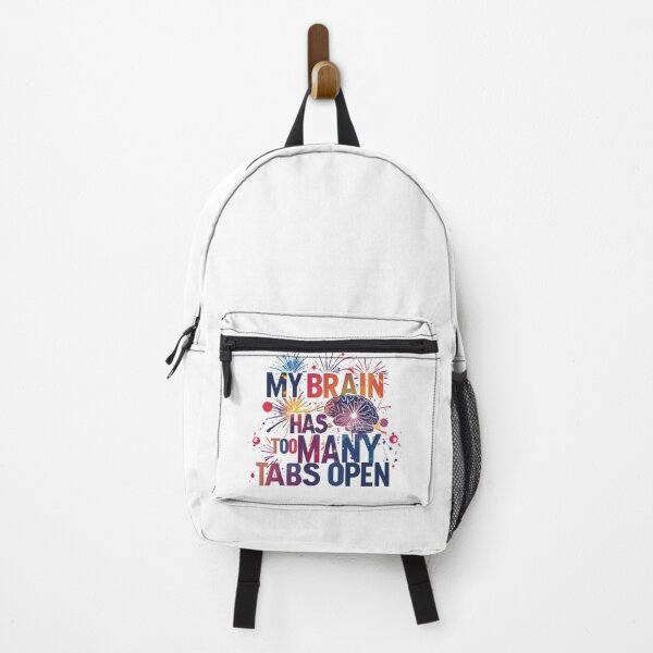 Item preview, My Brain Has Too Many Tabs Open T-Shirt | Funny WFH ADHD Gift designed and sold by SylwiaPrint.