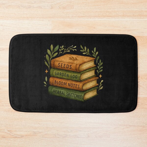 Item preview, Botanical Book Stack With Garden Journal Themes designed and sold by Furr-n-Purr.