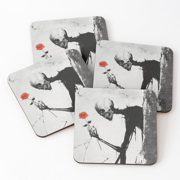 Item preview, Slender Demon Offering Red Rose Cracked Wall designed and sold by Shoot-The-Moon.