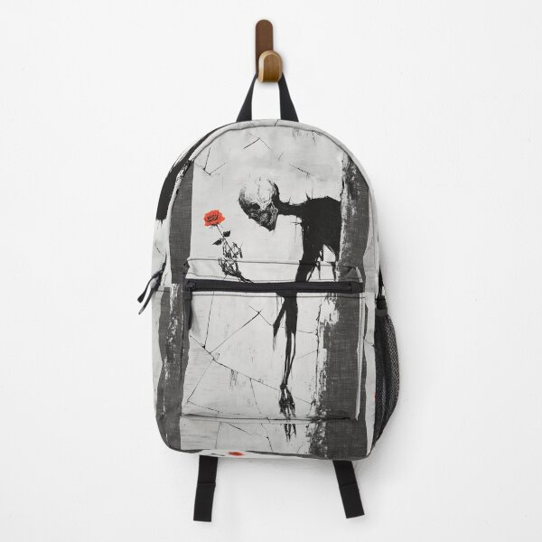 Item preview, Slender Demon Offering Red Rose Cracked Wall designed and sold by Shoot-The-Moon.