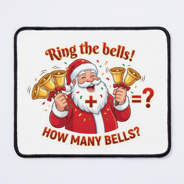 Item preview, Ring the Bells! – How Many Bells Santa Christmas Counting Sticker Kids 4-8 designed and sold by MiracleDroplet.