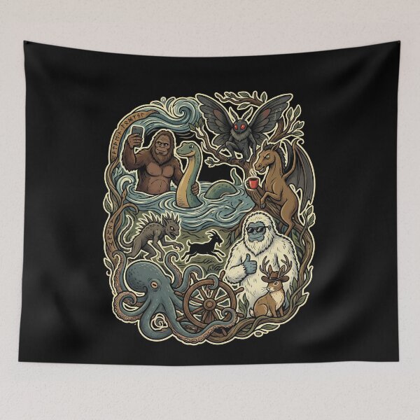 Item preview, Whimsical Cryptid Creatures Folklore Gathering designed and sold by k3rstman1.