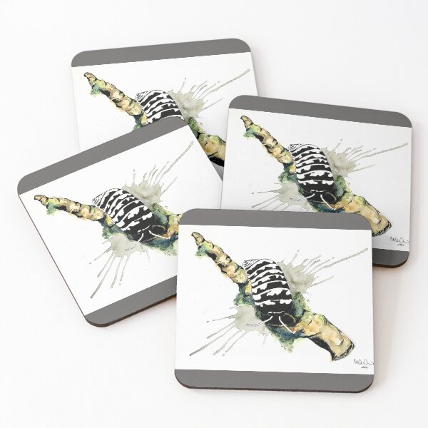 Item preview, Armadillidium Maculatum "Zebra" Isopod Watercolor designed and sold by Gyngr-art.