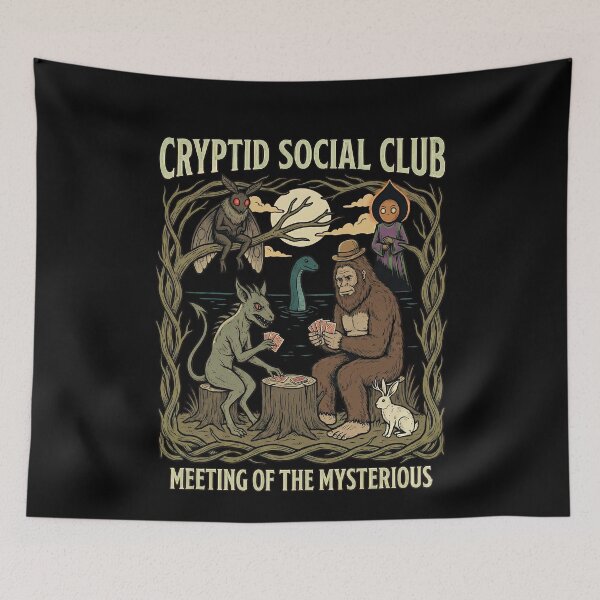 Item preview, Cryptid Social Club Mysterious Forest Gathering designed and sold by k3rstman1.