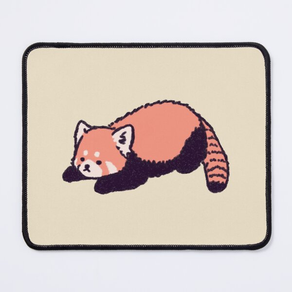 Item preview, Cute Red Panda resting, soft textured illustration designed and sold by Magnificent Lizard.