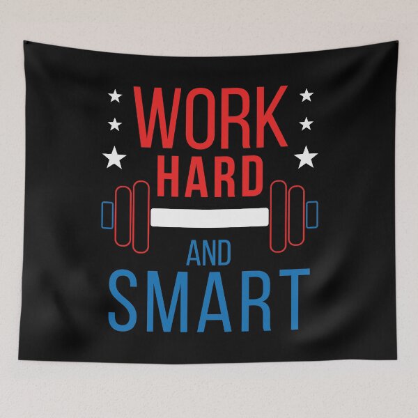 Item preview, Work Hard and Smart Motivational Design designed and sold by MySimpleFlow.