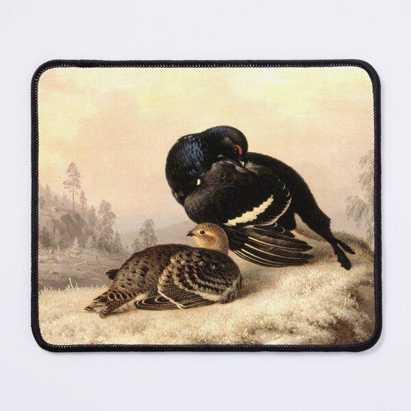 Item preview, Black grouse, cock and hen, 1869, by Ferdinand von Wright designed and sold by AngyDesigns49.