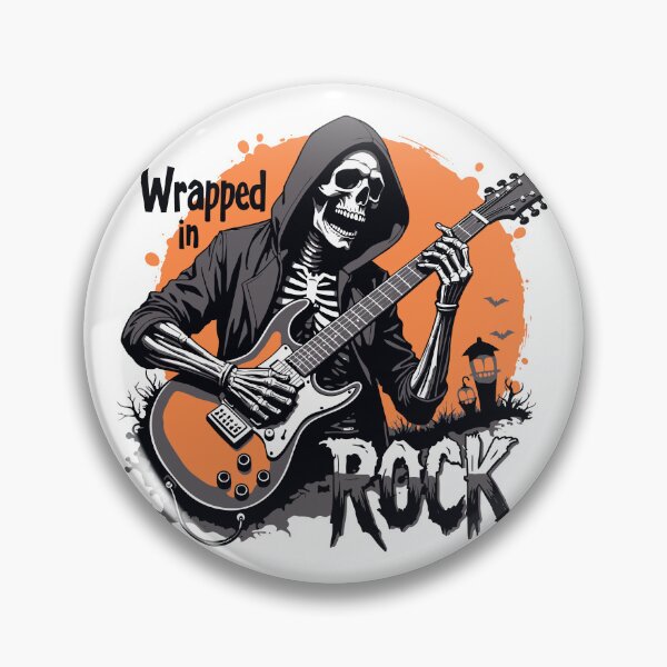 Item preview, Halloween Rock Skeleton Guitarist – Undead Concert Vibes designed and sold by MED-AFDS.