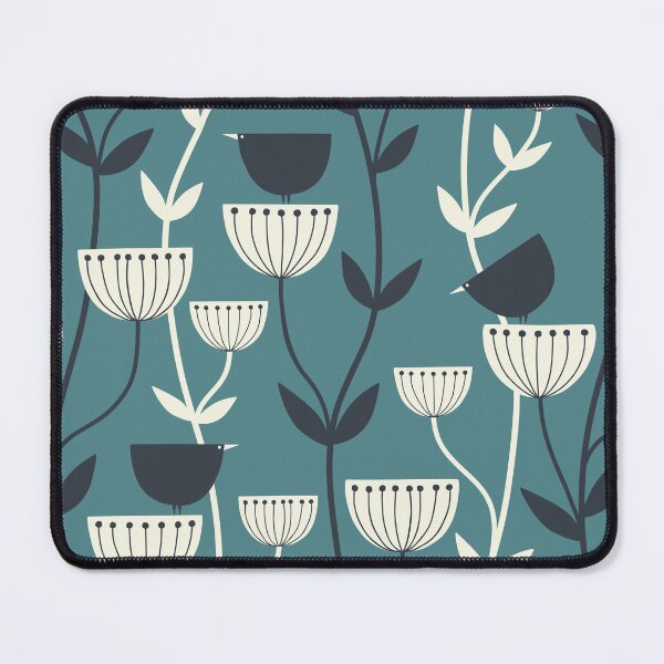 Item preview, black birds- teal designed and sold by Johanna Kindvall.