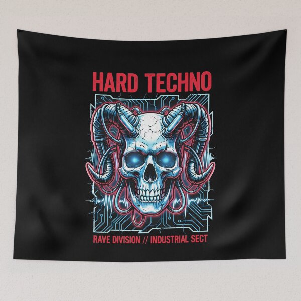 Item preview, Hard Techno Cyber Skull Rave Industrial designed and sold by k3rstman1.