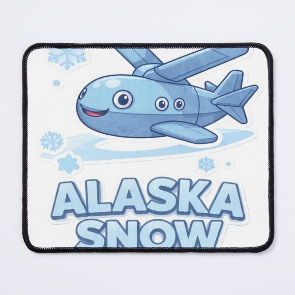 Item preview, Alaska Snow Flight Cute Airplane Sticker designed and sold by Gscode.