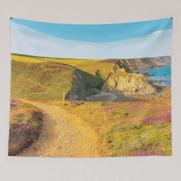 Item preview, South West Coast Path - near Portreath designed and sold by HazyApplePhoto.