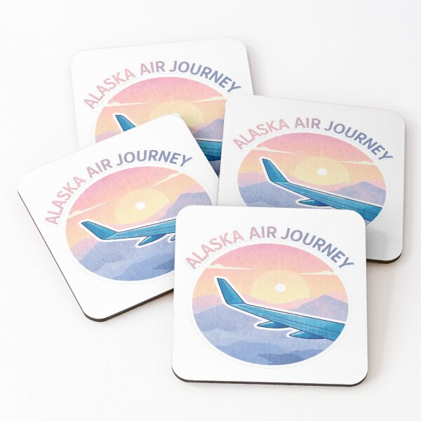 Item preview, Alaska Air Journey Wing View Aesthetic Sticker designed and sold by Gscode.