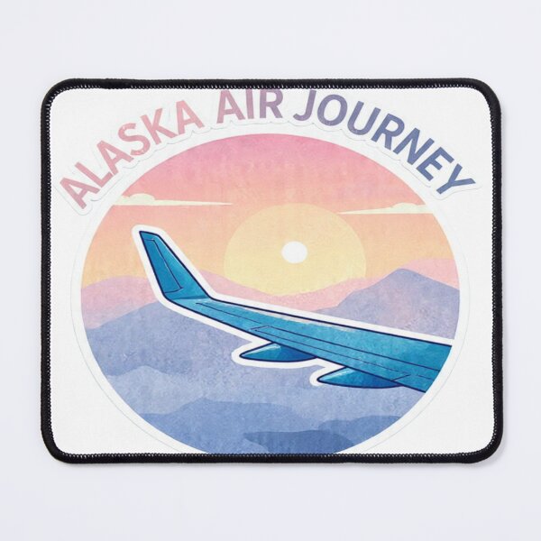 Item preview, Alaska Air Journey Wing View Aesthetic Sticker designed and sold by Gscode.