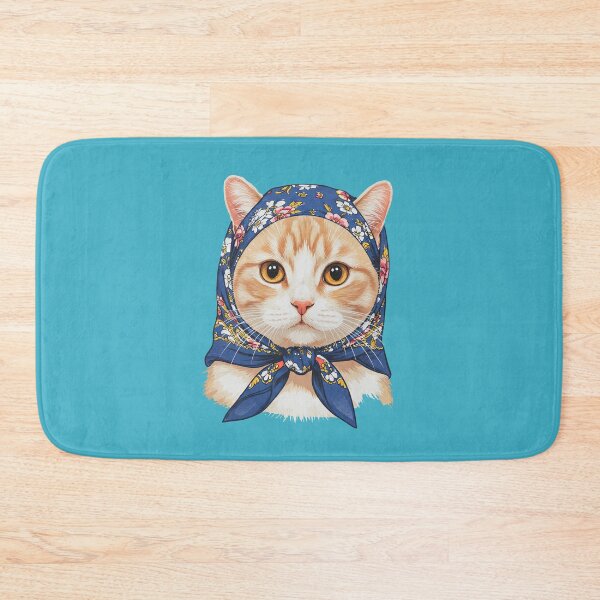 Item preview, Cute Cat In Babushka Scarf Funny Grandma designed and sold by TeeARTHY.
