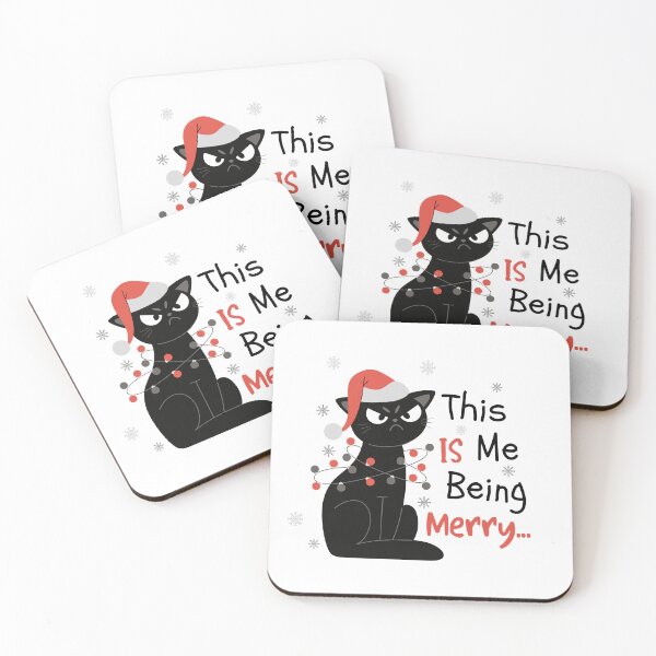 Item preview, This Is Me Being Merry Cat Meme designed and sold by StoneybrokeM.