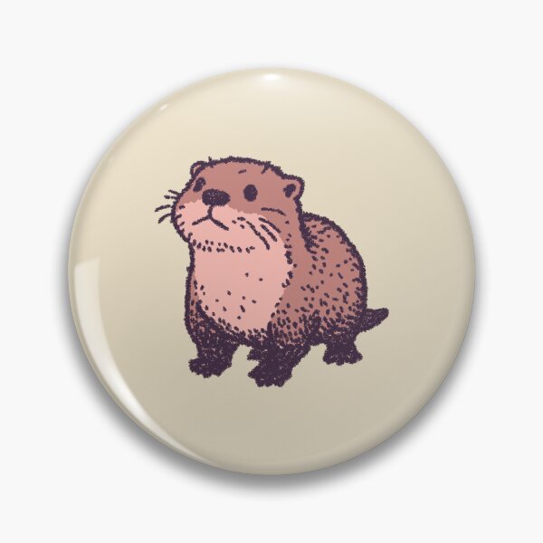 Item preview, Cute Otter, textured pastel illustration designed and sold by Magnificent Lizard.