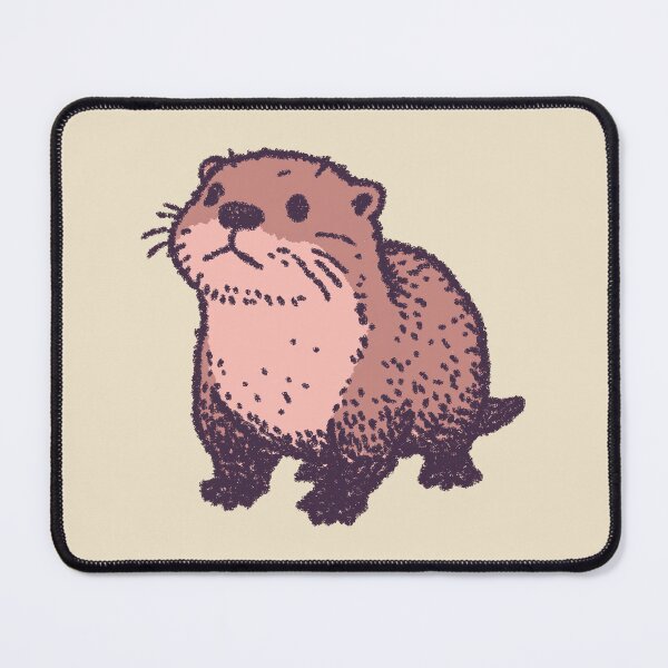 Item preview, Cute Otter, textured pastel illustration designed and sold by Magnificent Lizard.