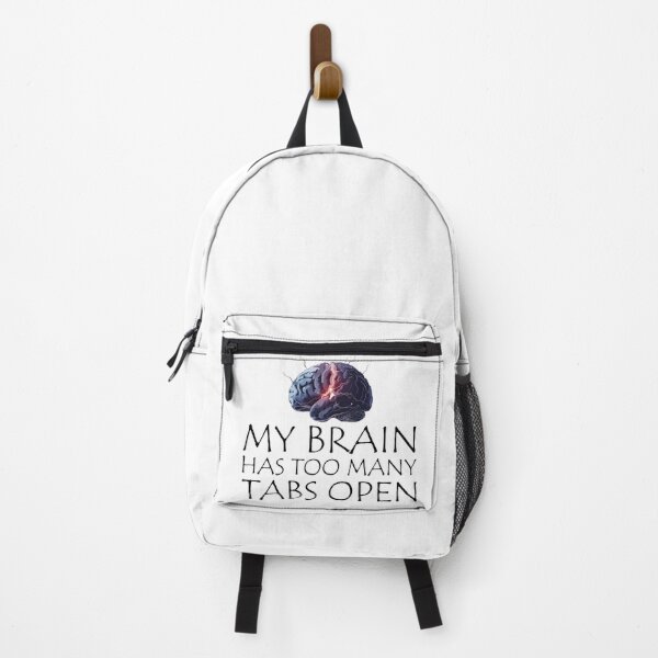 Item preview, My Brain Has Too Many Tabs Open T-Shirt | Funny WFH ADHD Gift designed and sold by SylwiaPrint.