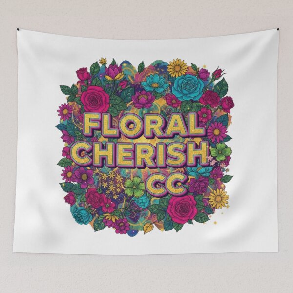 Item preview, **COLORFUL FLORAL CHERISH❤ Flowers⭐Design designed and sold by WorthyByDwethi.