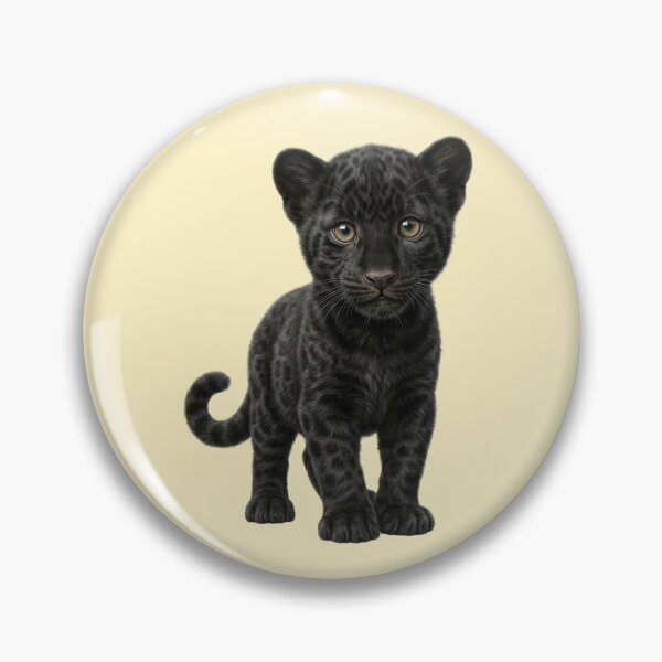 Item preview, Little Black Panther – Black Jaguar Cub designed and sold by DAGHO.