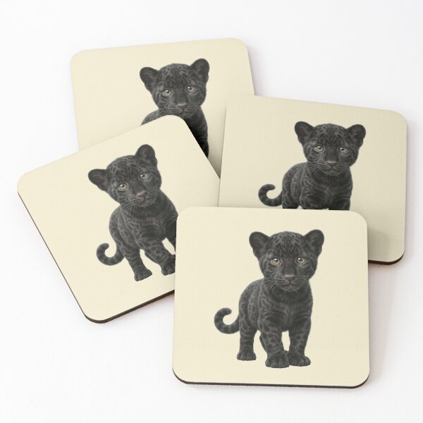 Item preview, Little Black Panther – Black Jaguar Cub designed and sold by DAGHO.