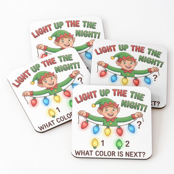 Item preview, Christmas Elf Color Pattern – What Color Is Next? Kids Magnet designed and sold by MiracleDroplet.