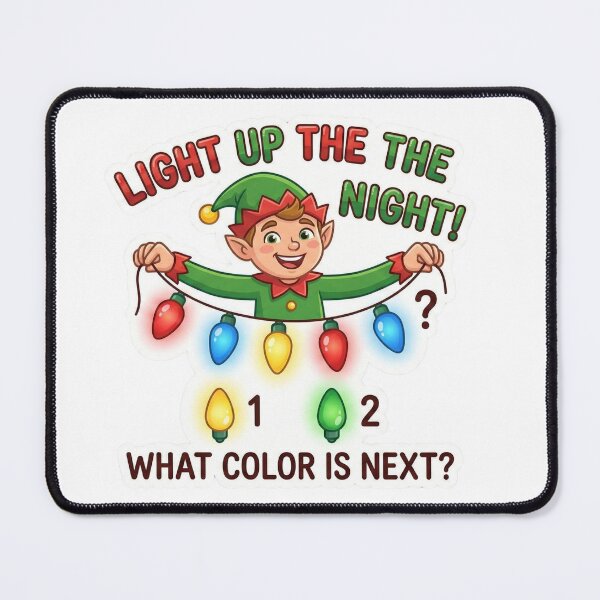 Item preview, Christmas Elf Color Pattern – What Color Is Next? Kids Magnet designed and sold by MiracleDroplet.