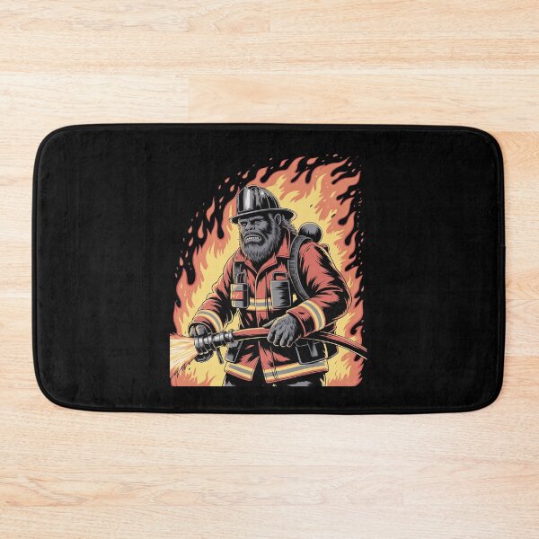 Item preview, Fire Brigade Bigfoot Fireman Firefighter Bigfoot Sasquatch designed and sold by Belkisallen.