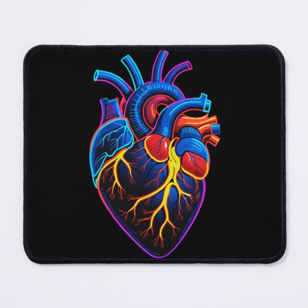 Item preview, A Neon Human Heart designed and sold by HUMORONCOTTON.