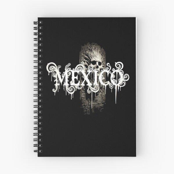 Item preview, Gothic Mexico Skull – Dripping Lettering Dark Emblem Art designed and sold by VikArtStudio.