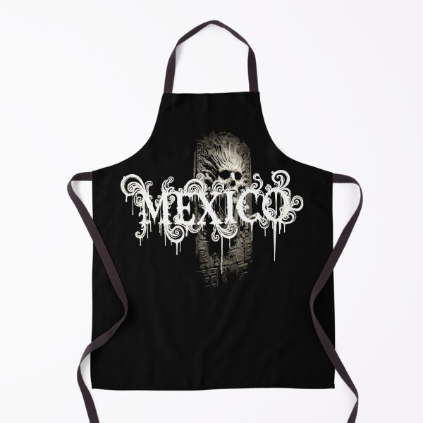 Item preview, Gothic Mexico Skull – Dripping Lettering Dark Emblem Art designed and sold by VikArtStudio.