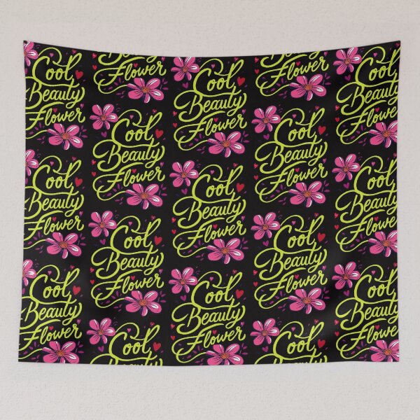 Item preview, Cool Beauty Flower Groovy Typography T-Shirt | Retro Neon Pink Floral Design designed and sold by mantra2023.