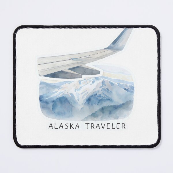 Item preview, Alaska Traveler Watercolor Wing View Sticker designed and sold by Gscode.