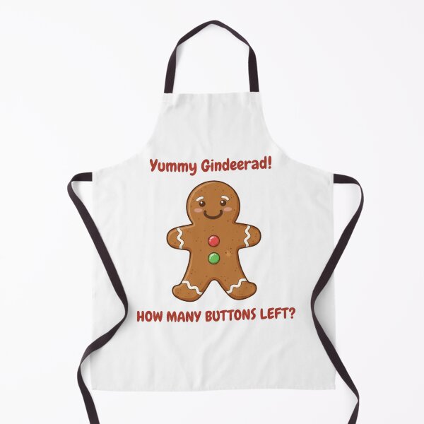 Item preview, Gingerbread Man Buttons – How Many Left? Christmas Kids Magnet designed and sold by MiracleDroplet.