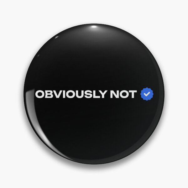 Item preview, Obviously Not – Verified Checkmark Sarcastic Fun designed and sold by Taans-Creation.