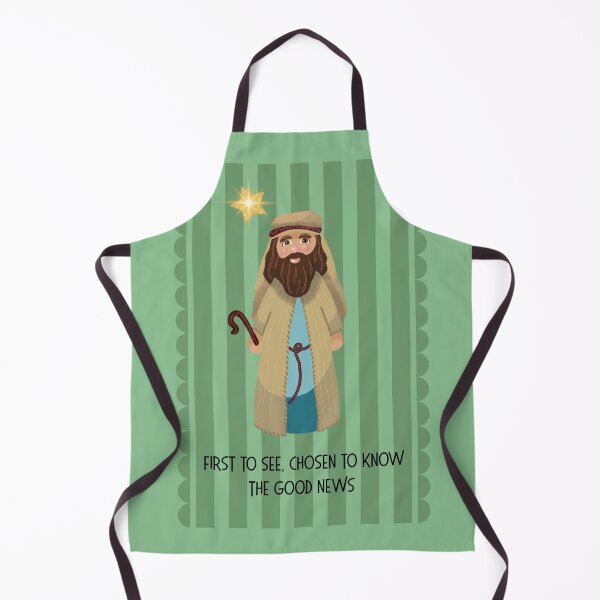 Item preview, First to See - Bethlehem Shepherd Nativity Card Print designed and sold by Little Paper Palace.
