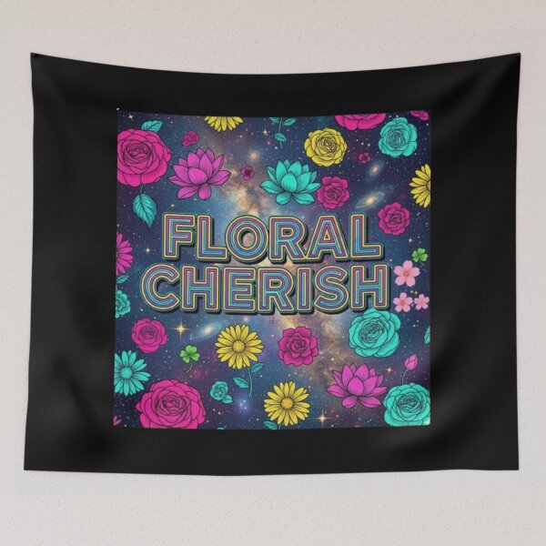 Item preview, **COLORFUL FLORAL CHERISH❤ Flowers⭐Design designed and sold by WorthyByDwethi.