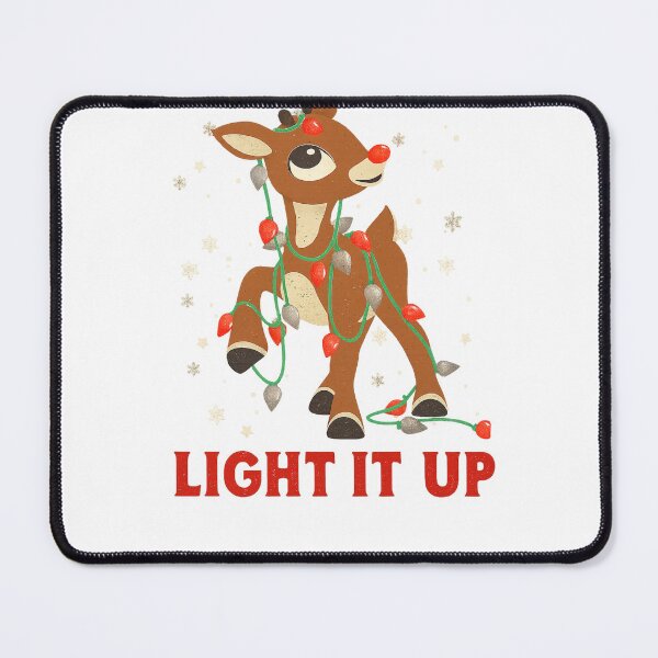 Item preview, Light It Up Cute Christmas Reindeer Cute Reindeer Christmas Lights Funny Holiday Design T-Shirt designed and sold by Omarmadani.