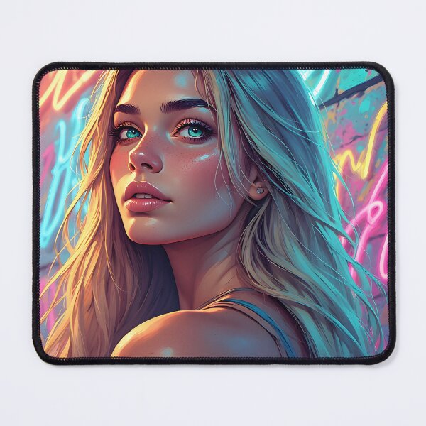 Artikelvorschau, Cyberpunk-Blondine entworfen und verkauft von Greenway Creations.