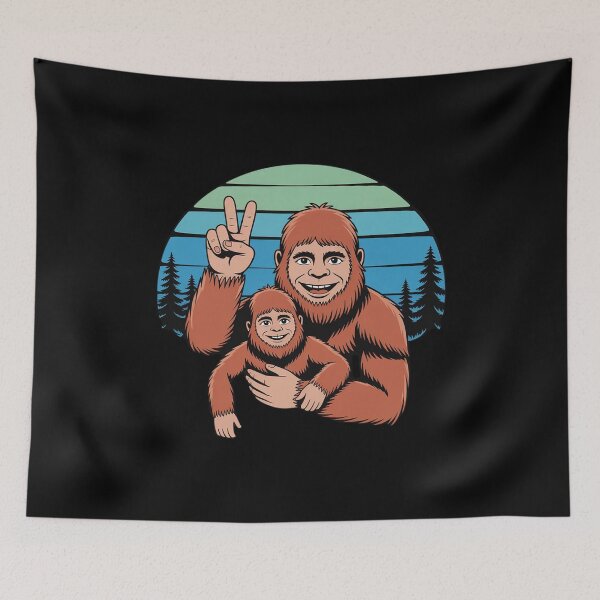 Item preview, Bigfoot Dad Fathers Day Sasquatch Father Son Matching designed and sold by Belkisallen.